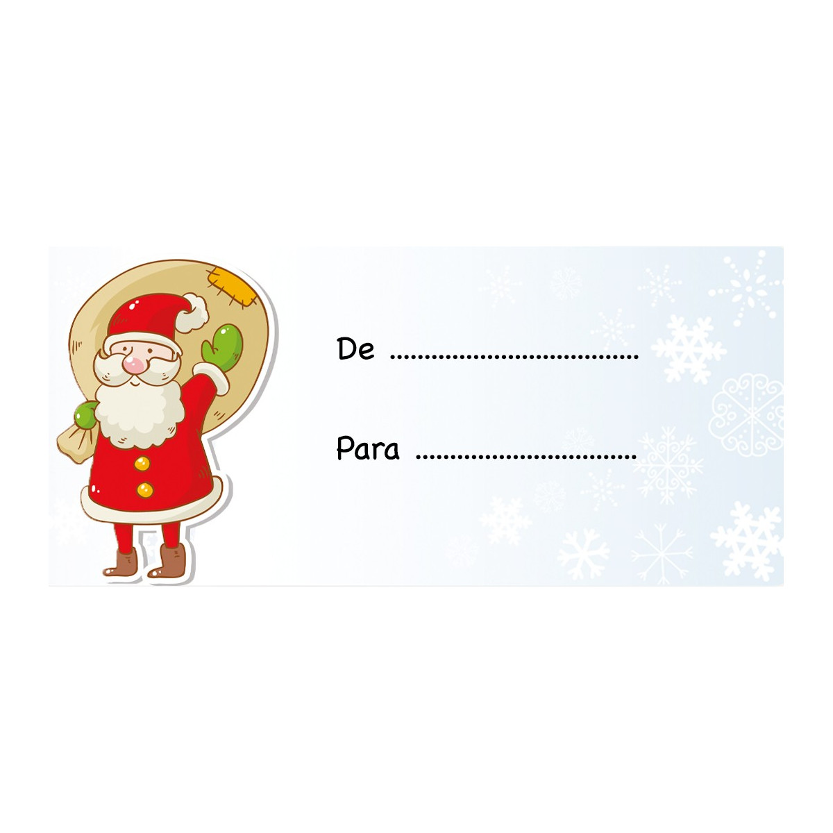 Name stickers papai noel