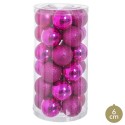 Bolas de glitter s 30 glitter matte fuchsia 16 x 16 x 31 cm