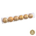 S 6 bolas de ouro 6 x 6 x 6 cm