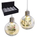 Bolas de natal com luz led