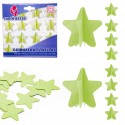 Guirlanda de estrelas de papel verde