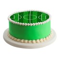 Bolo de futebol disco comestível 16cm zero azf