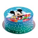 Disco comestível bolo mickey presentes zero 20cm