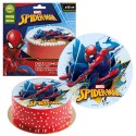 Disco de bolo comestível homem aranha 16cm zero azf