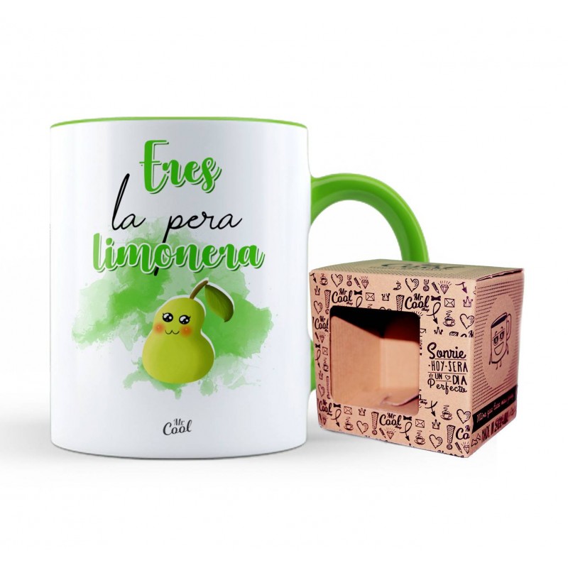 Caneca verde você é a pêra limão