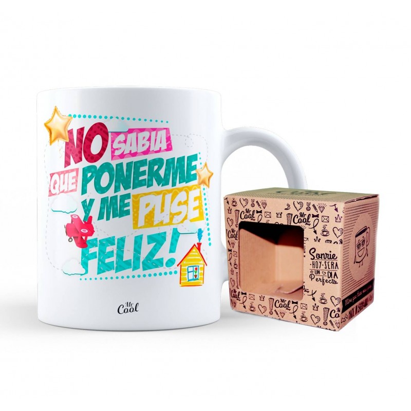 Caneca não sabia o que vestir e fiquei feliz