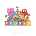 Bolo wafer com design pocoyo