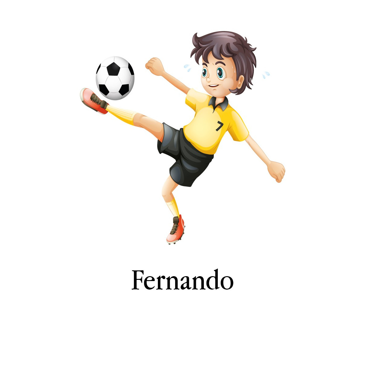 Modelo para modelo de bateria menino futebol