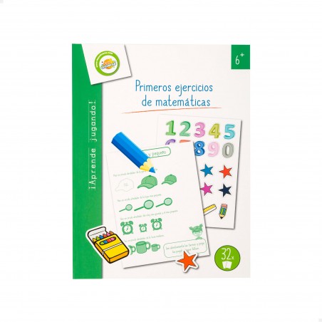 Livro educativo 32 pg (somas matemática contagem tempo) brinquedo