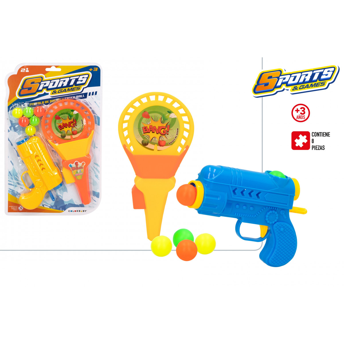 Bl ball gun e jogo de pingue pongue