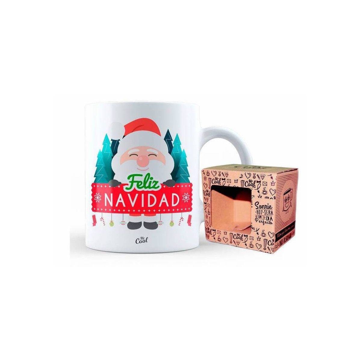 Caneca com mensagem de feliz natal