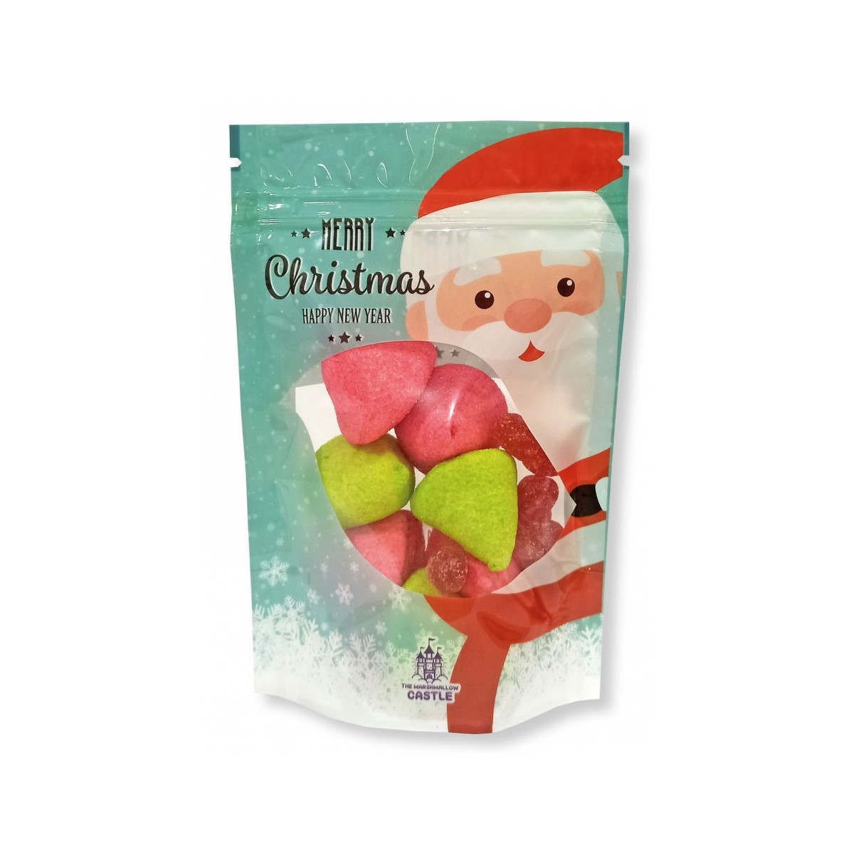 Doces em sacolas de natal