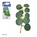 Folha decorativa de Pilea 14cm 2 unidades