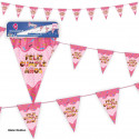 Guirlanda de Feliz Aniversário Choco Bunting Rosa