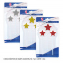 3 velas estrela glitter 3cs