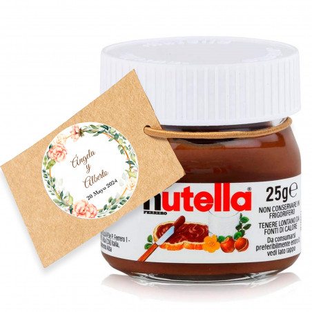 nutella personalizada com adesivo infantil comunhão