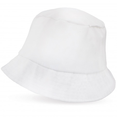 Chapéu de pescador branco para o verão - Chapéu Bob