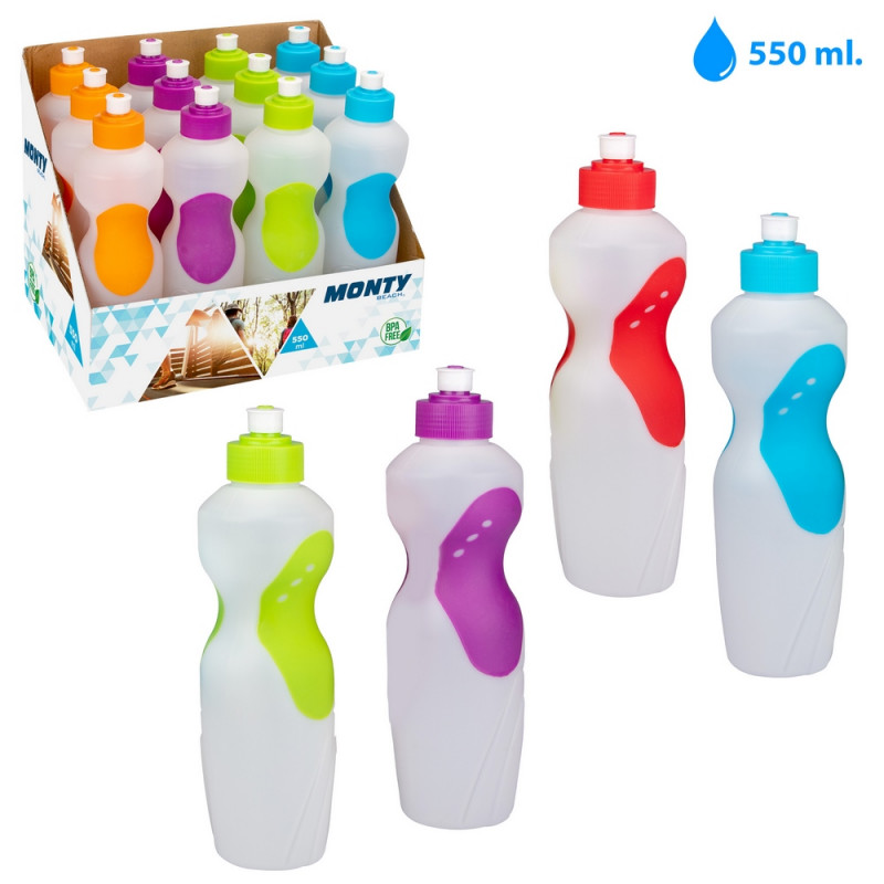 Garrafa de água de 550 ml com bico para detalhes