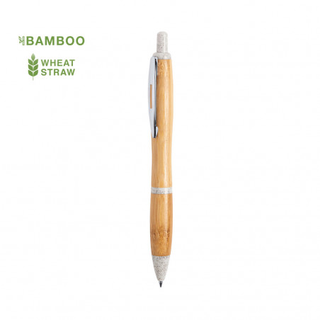 Caneta ergonômica de bambu e cana de trigo - Caneta Patrok