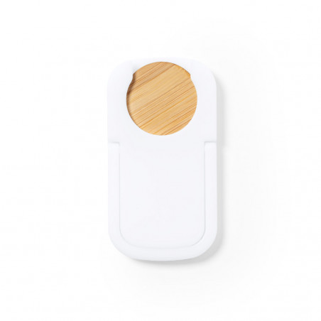 Suporte multifuncional para celular com moeda de bambu integrada - Suporte Farty