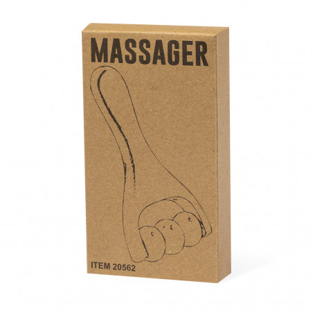 Massageador com 3 rolos de madeira para presentear - Massageador Echem