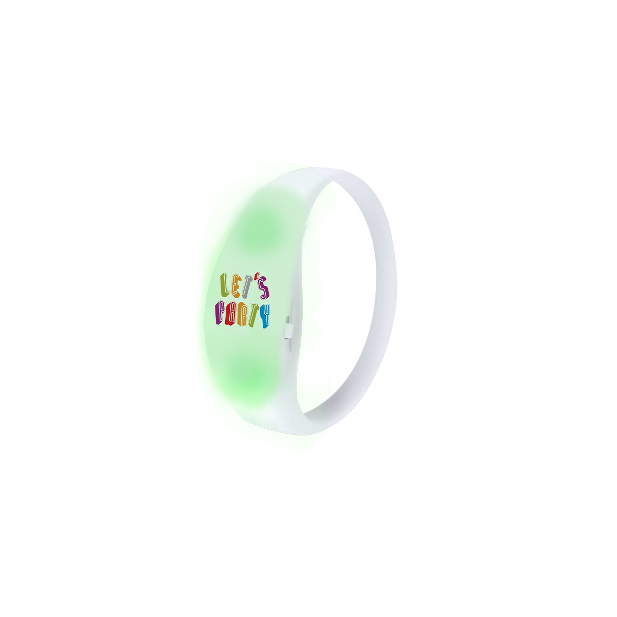 Pulseira com luzes LED de silicone para festas - Pulseira Sedoria