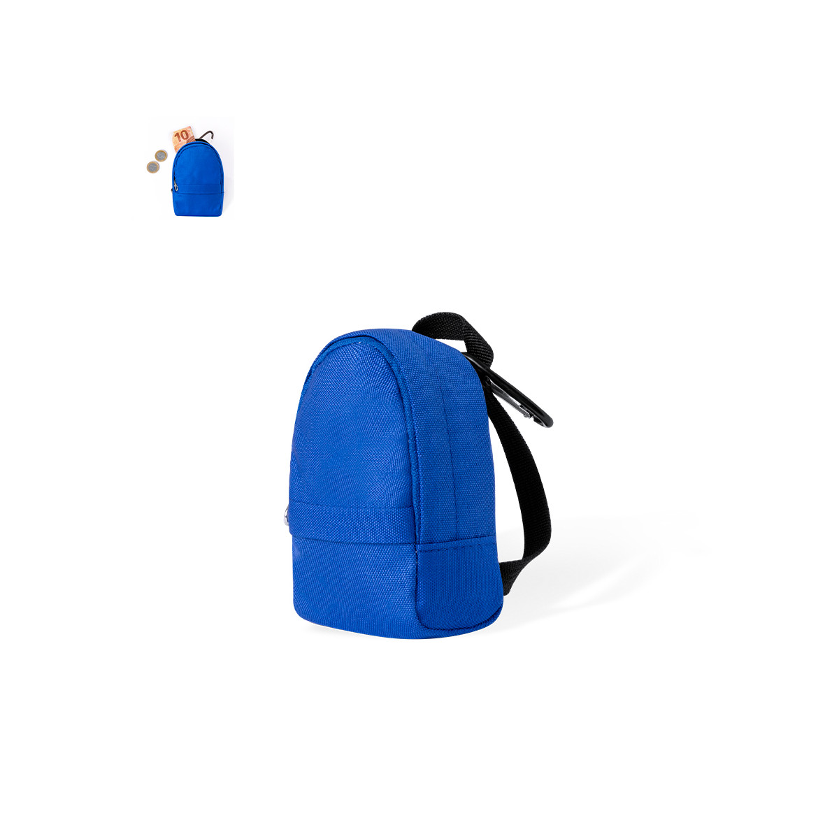 Bolsa em formato de mochila com mosquetão para dar de presente - Carteira Meyvin