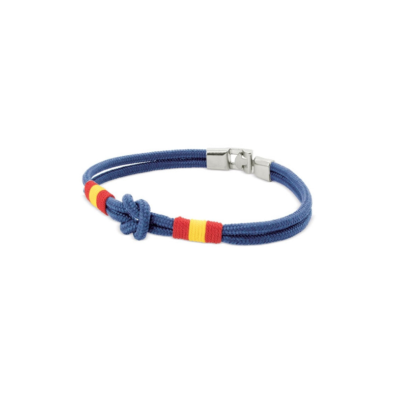 Pulseira masculina de corda com nó de marinheiro