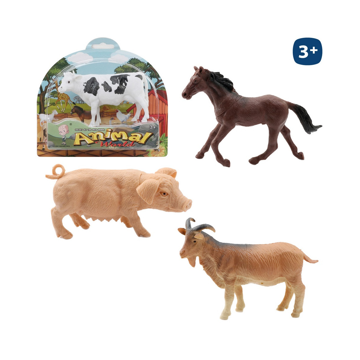 Figura realista de brinquedo de animal de fazenda para crianças