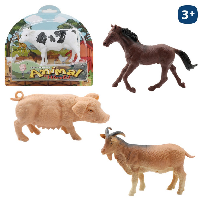 Figura realista de brinquedo de animal de fazenda para crianças