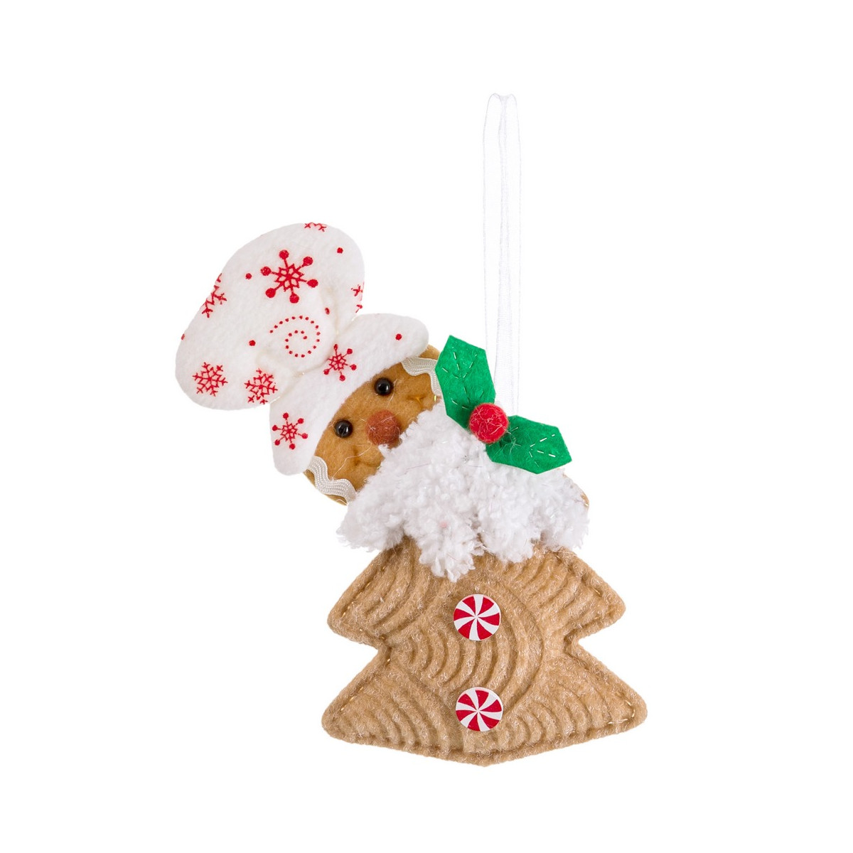 Boneco de gengibre para decorar árvore de Natal