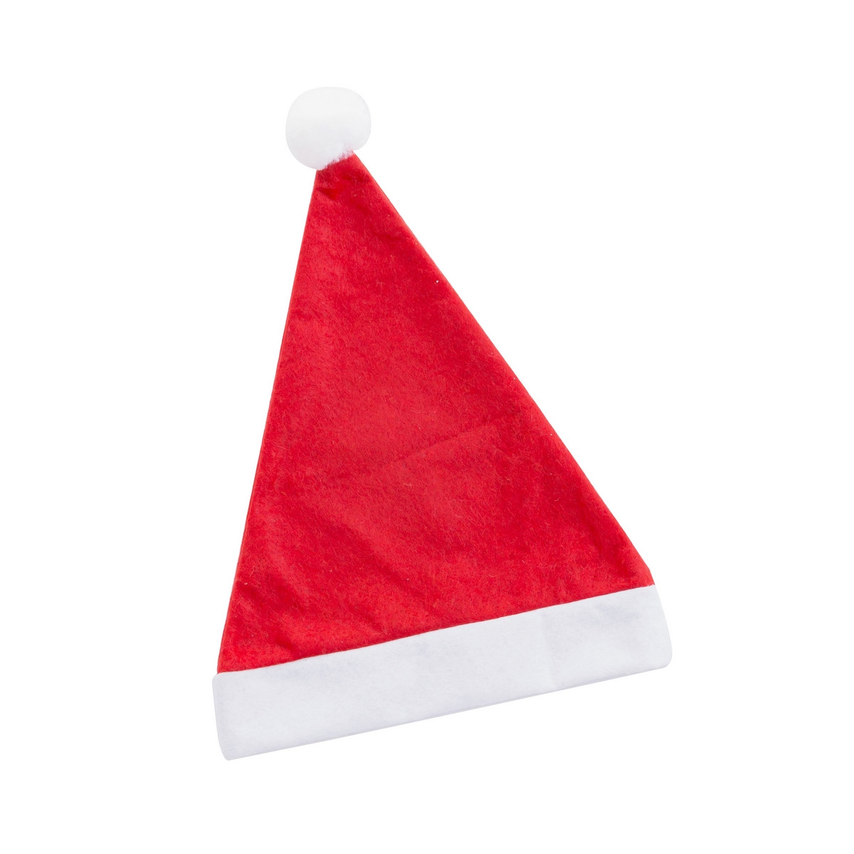 Chapéu de Papai Noel de poliéster vermelho