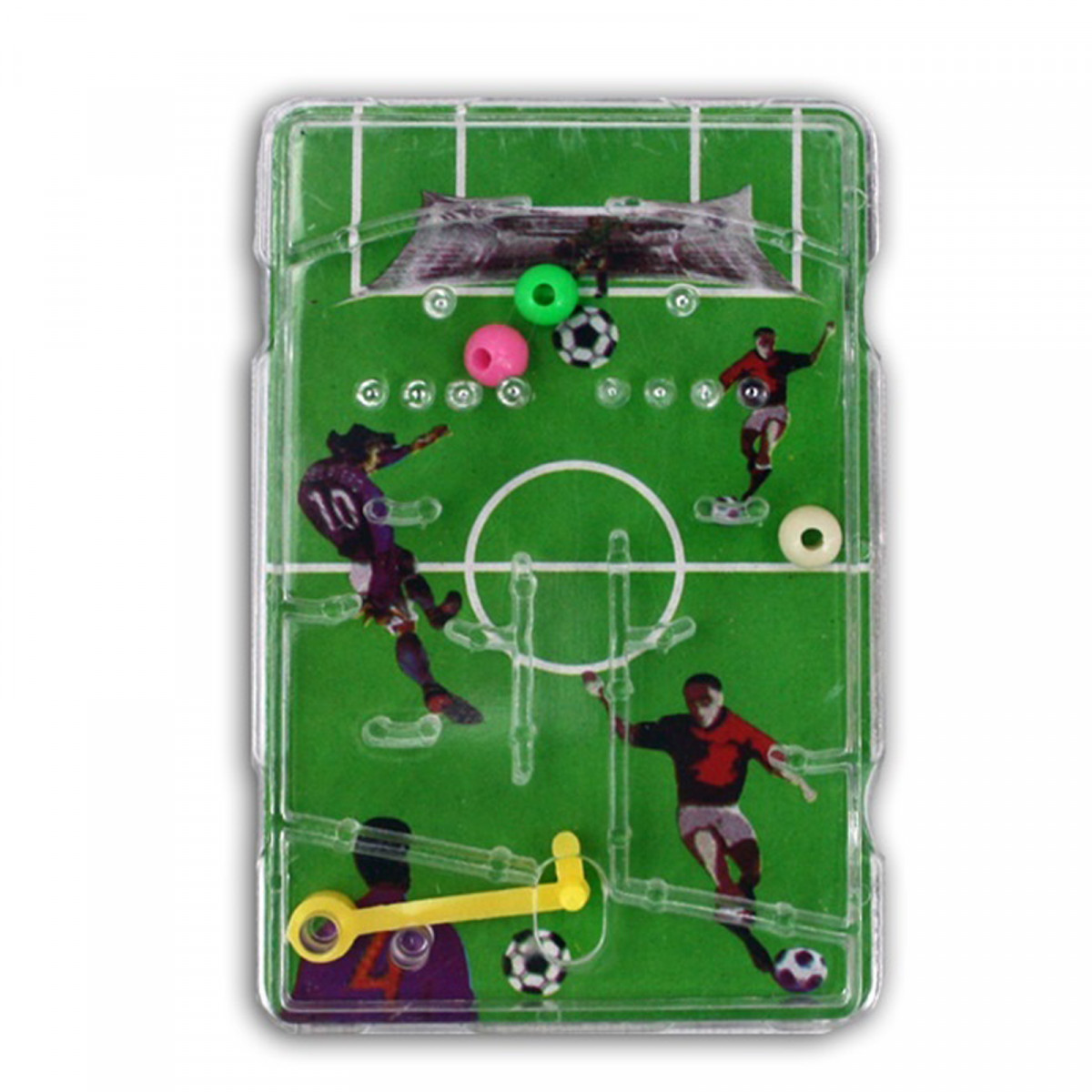 Mini pinball com desenho de futebol