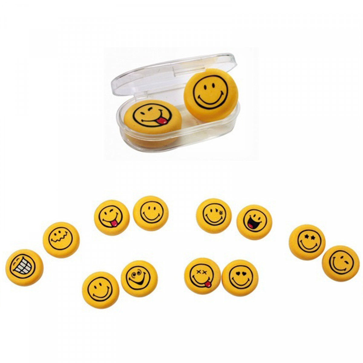 Conjunto de borracha de emoticons