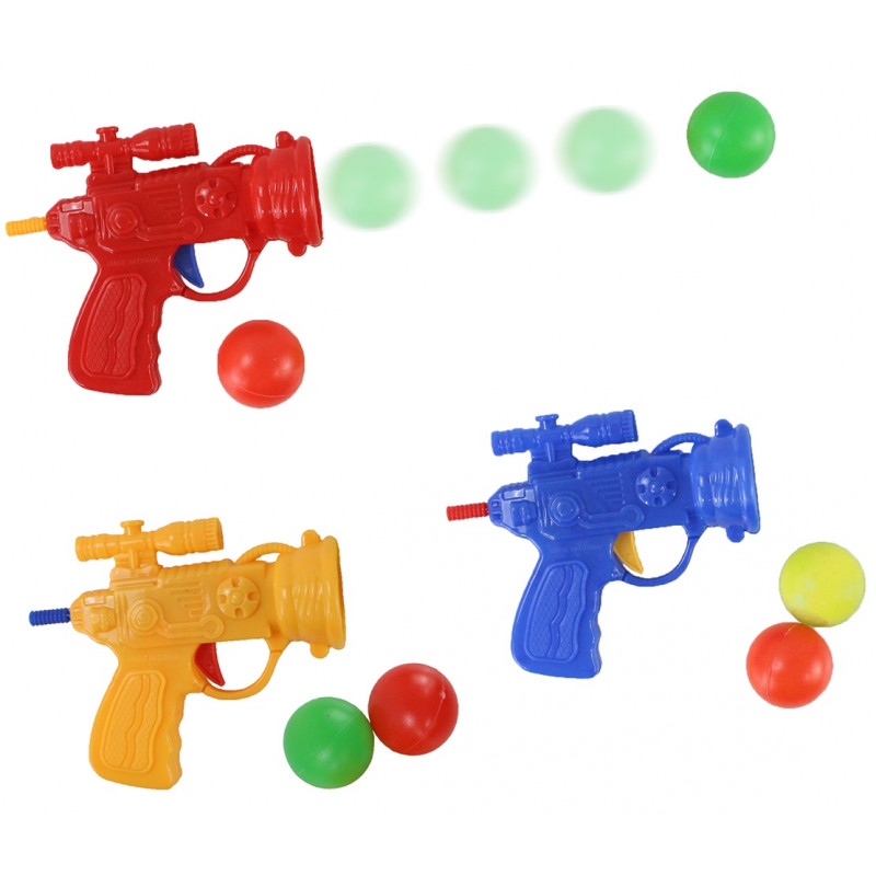 Gun lança bolas de cores variadas