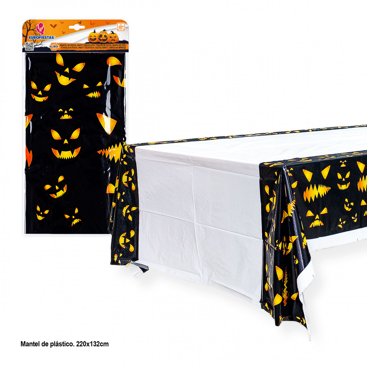 Toalha de mesa de plástico para Halloween