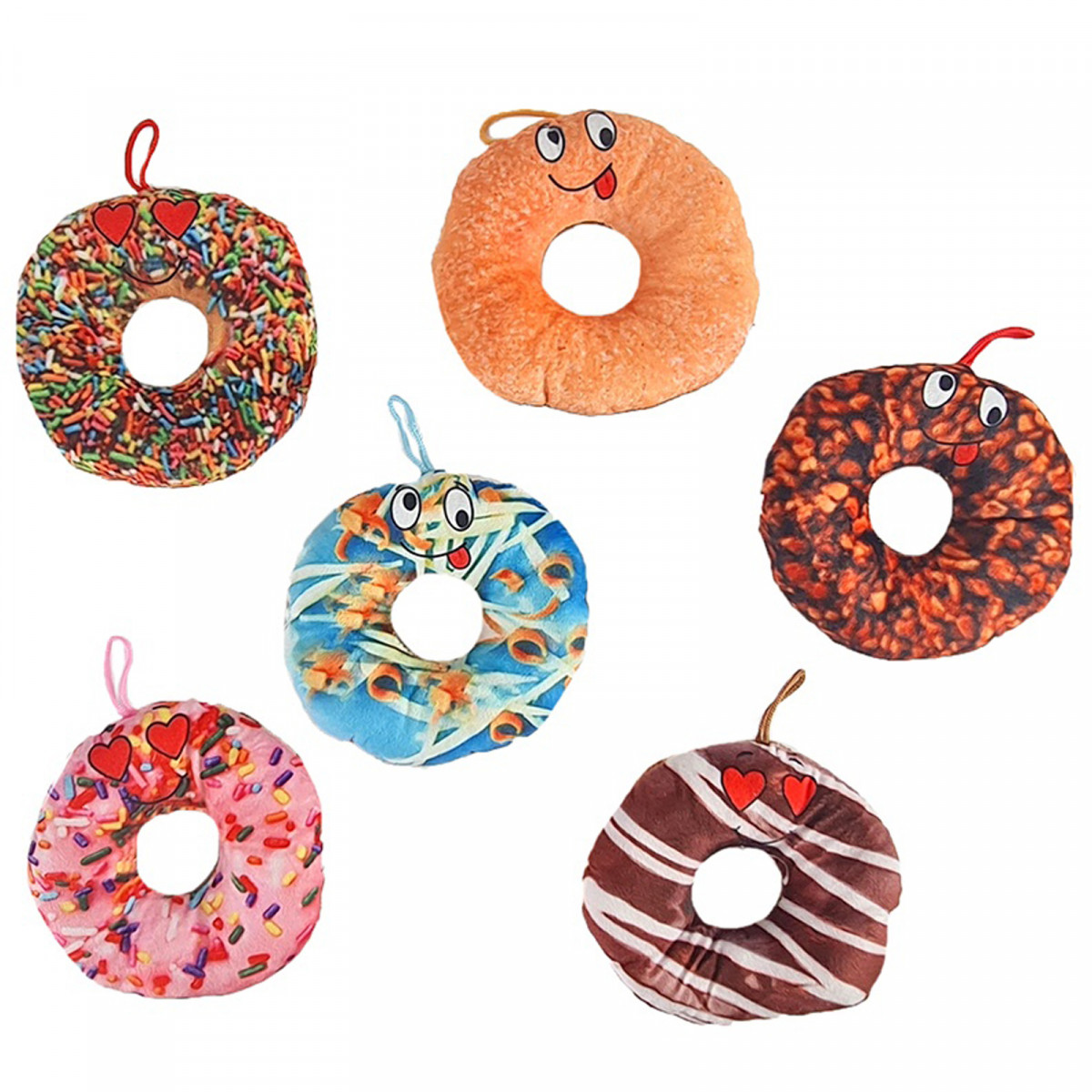 Almofada infantil pequena em forma de donut