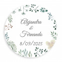 Sementes de flores silvestres no palito para plantar com adesivo personalizável para dar de presente