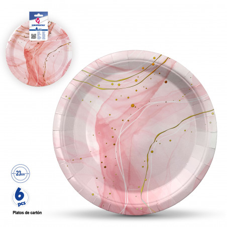 guirlanda comunhão branca rosa metálica