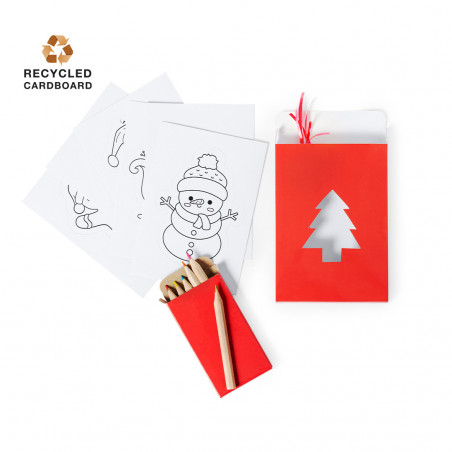 Decorações de natal para colorir com lápis de cor e adesivo de natal personalizável para detalhes