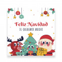 Borrachas de natal em estojo personalizado para detalhes