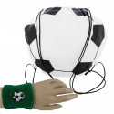 Mochila para bola de futebol e pulseira combinando para meninos e meninas