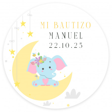 Bálsamo labial personalizado em envelope kraft com adesivo personalizado de desenho de elefante para detalhes