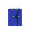 Caderno com caneta