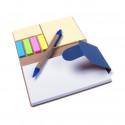 Bloco de notas com post it em diversas cores