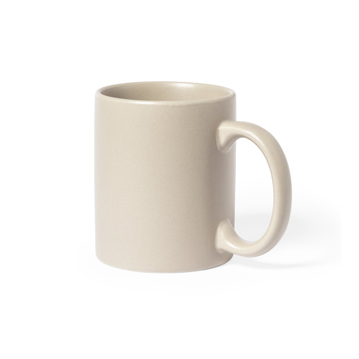 Caneca de cerâmica de cor natural para dar de presente