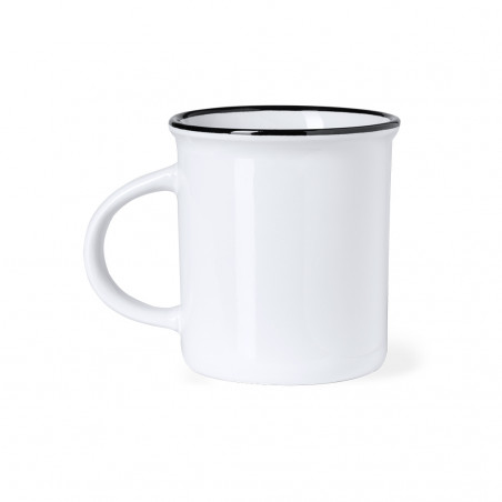 Caneca cerâmica de natal em branco