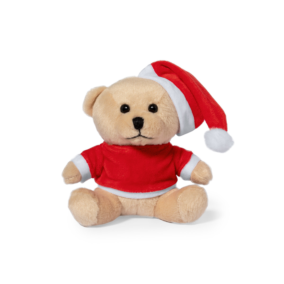 Urso de pelúcia vestido de papai noel