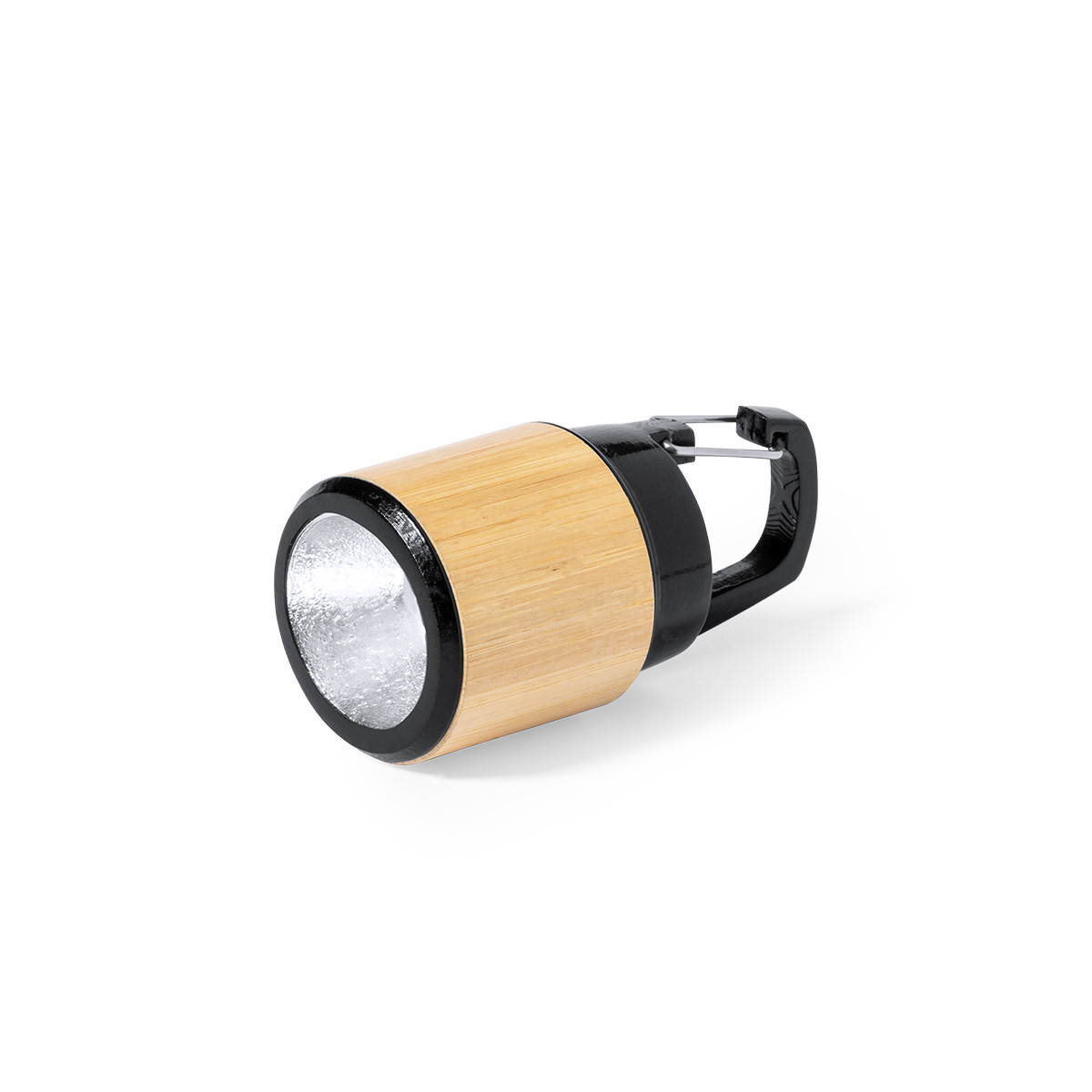 Lanterna led com baterias feita de bambu