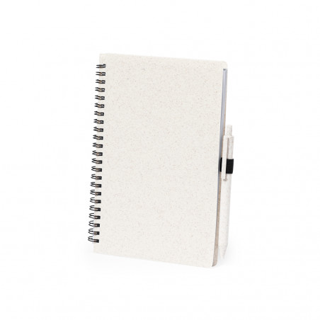 Caderno espiral tamanho a5 com caneta